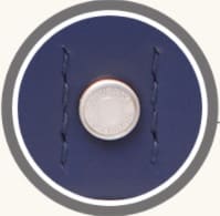 コンバース デコキッズのカブセの鋲